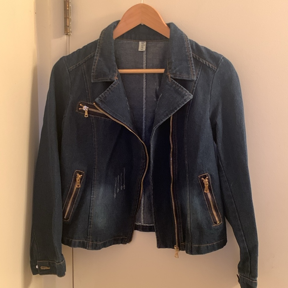 Denim Moto Jacket